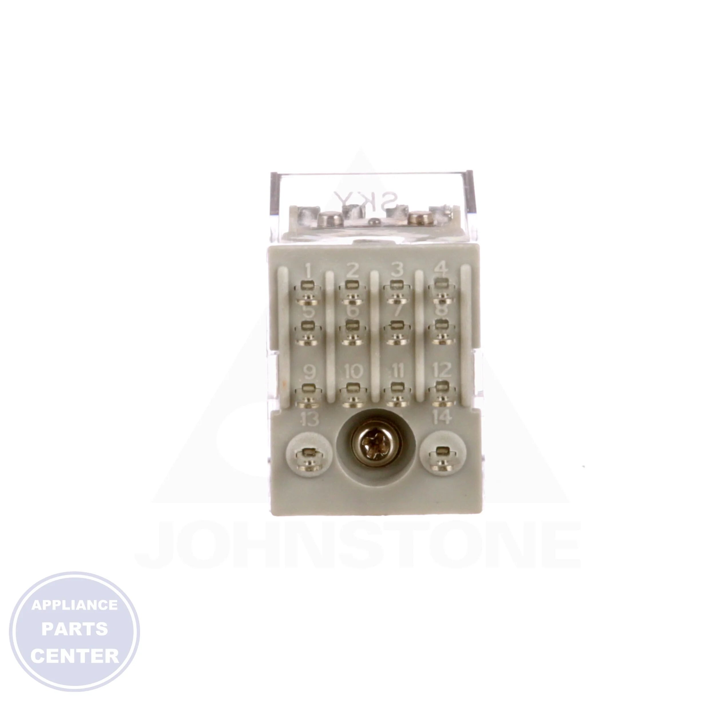 General Purpose Plug-In Relay SKMP-4C-24VAC - Side view with 5A resistive @ 32VDC, 120VAC specs