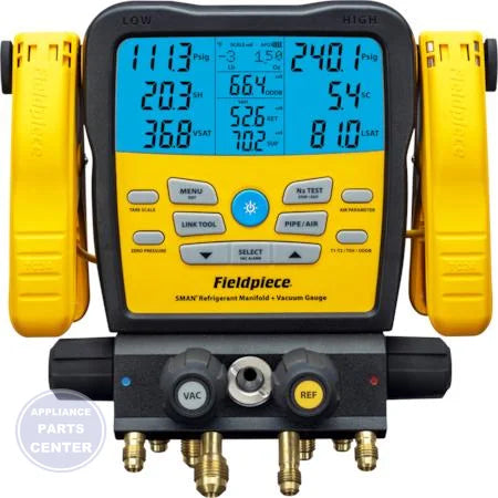 SMAN Digital Manifold with Micron Gauge SM482V - Main view showing powerful wireless signal for HVAC systems