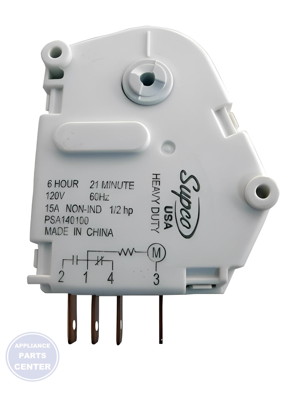SUPCO DEFROST TIMER SPA1401AD - Main view showing efficient defrost cycles for [specific models]