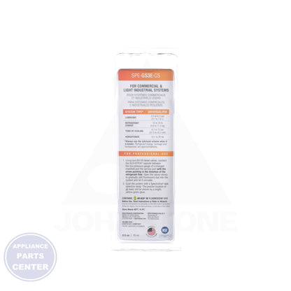 GLO-STICK® 3E Fluorescent Dye Capsule - Side view with 450 PSI pressure capacity