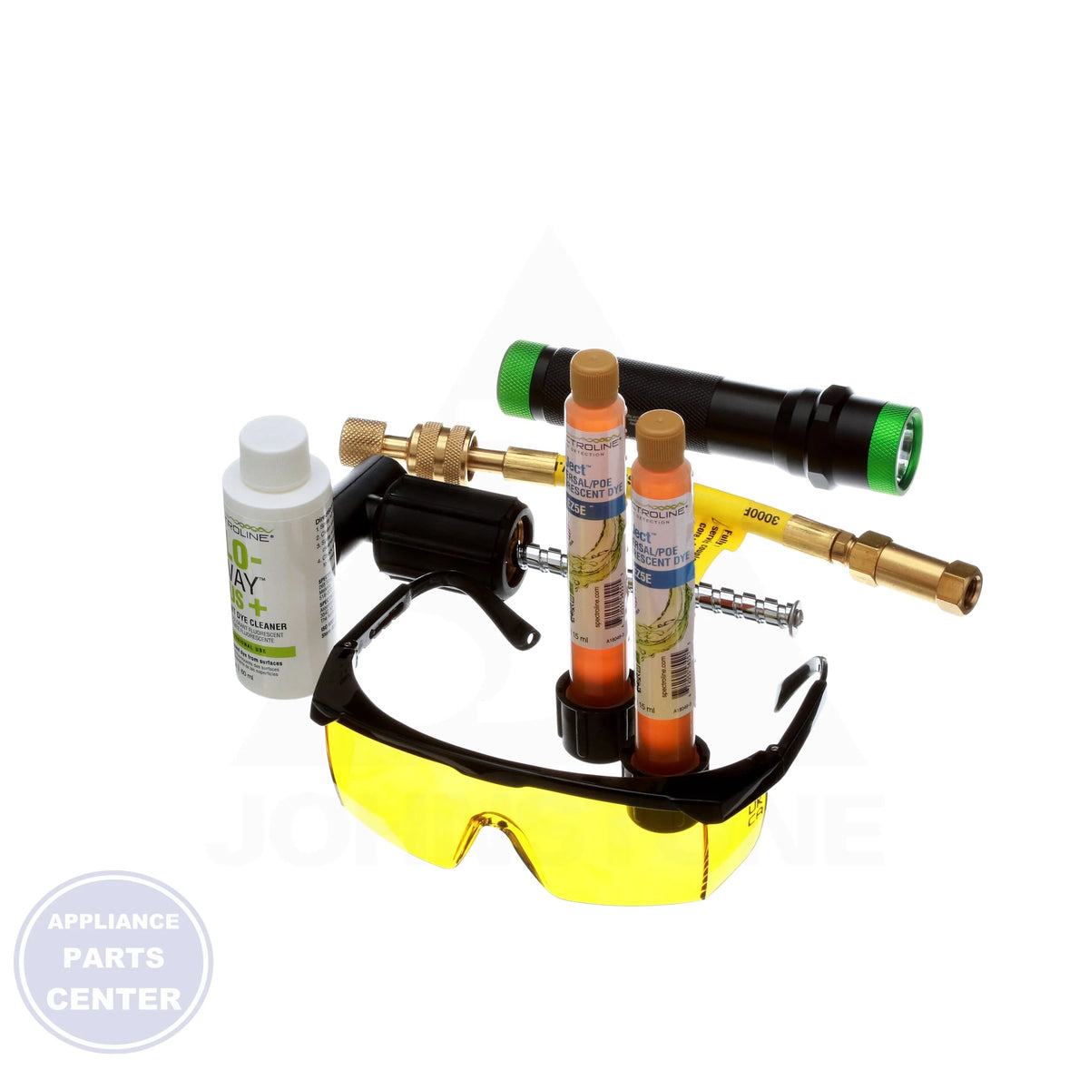EZ-Ject™ Complete Fluorescent Dye Leak Detection Kit SPE-HVLEZE - Detailed view of co-solvent free dye