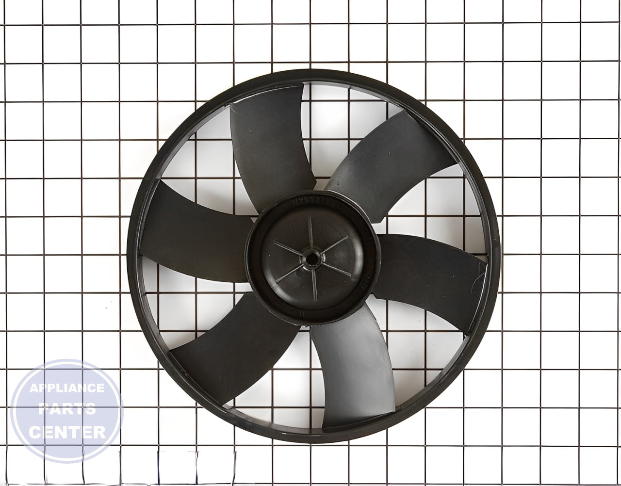 Fan Blade SR531076 - Side view with precise measurements