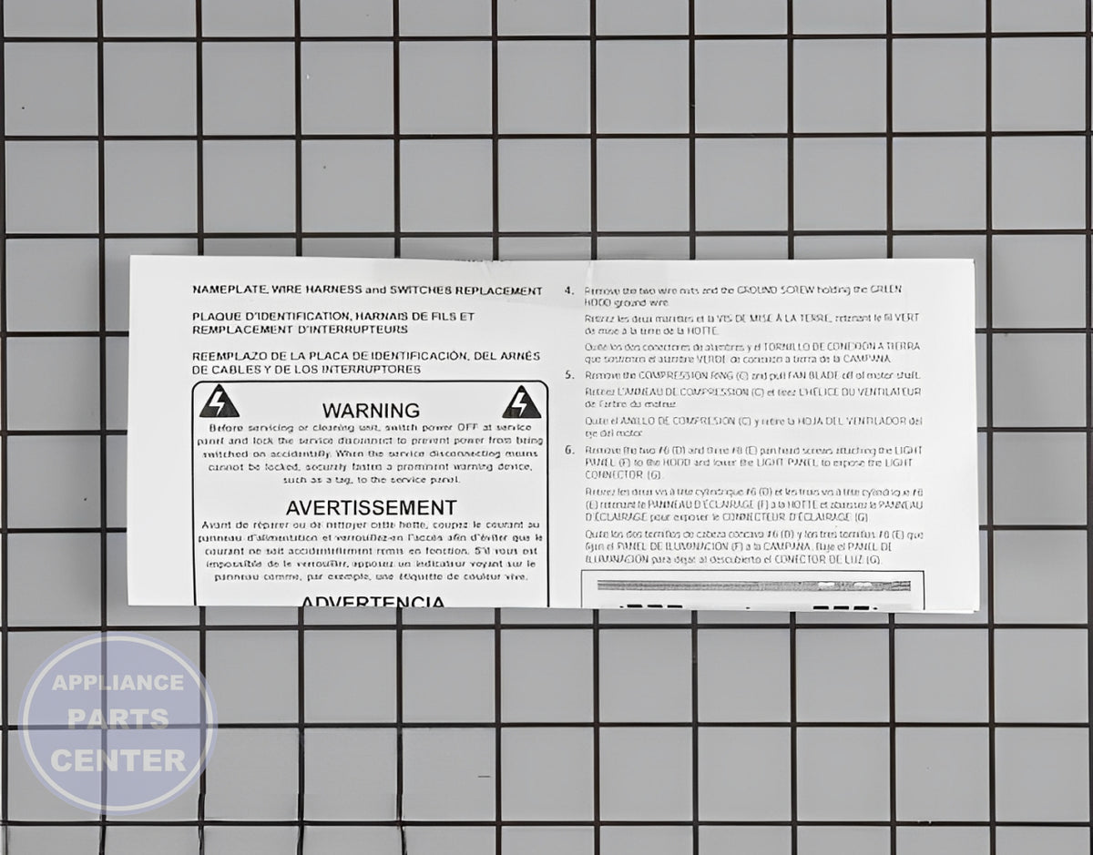 BROAN RANGE SWITCH SR561116 - Detailed view of durable construction