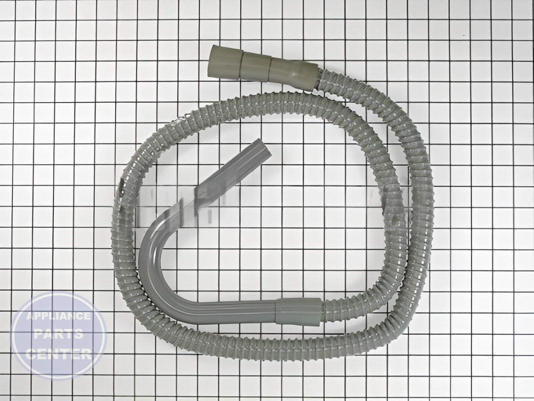 Washer Corrugated Drain Hose SSD6 - Side view with 6-foot length