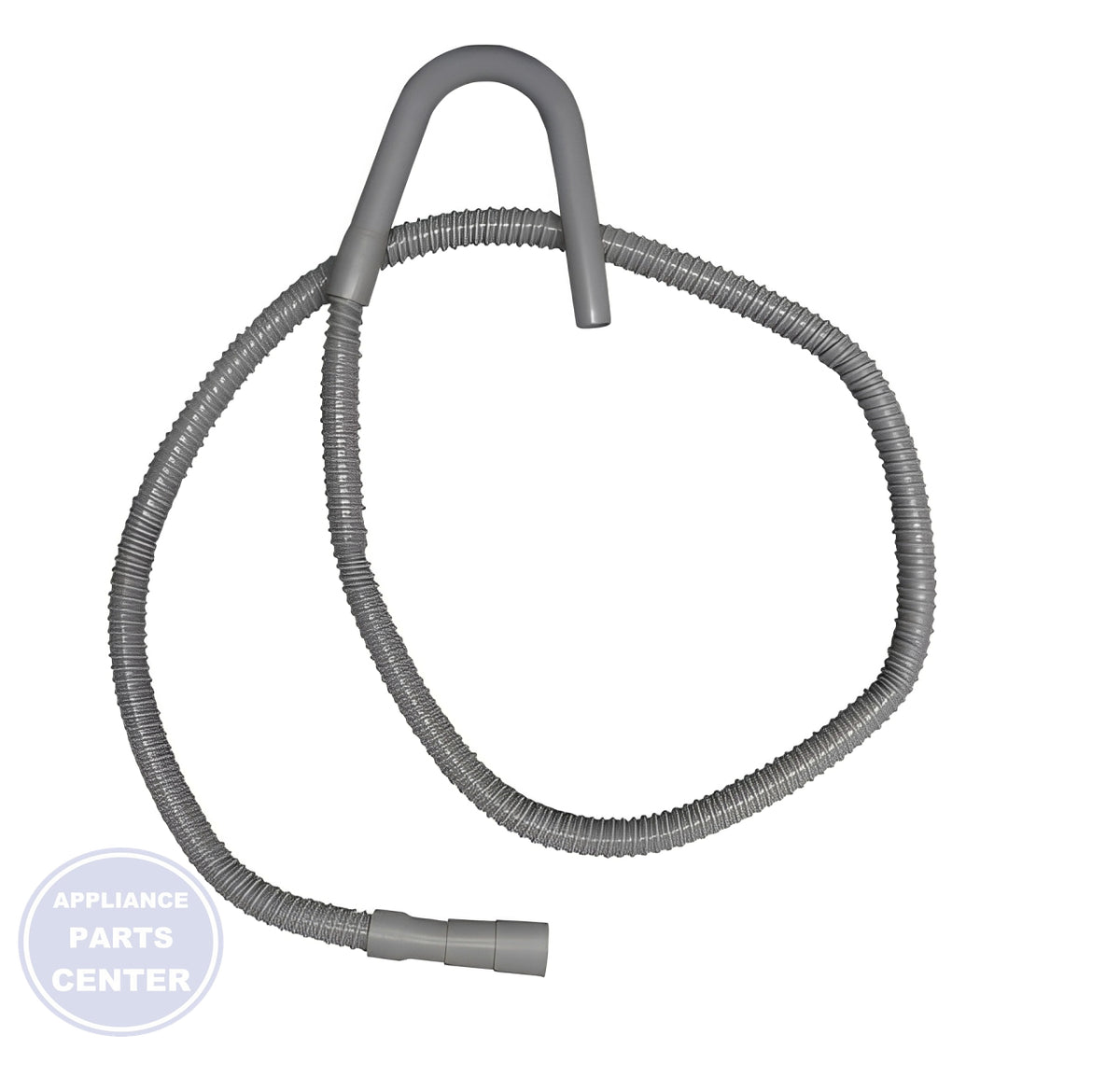 SUPCO 8 FOOT UNIVERSAL WASHER DRAIN HOSE SSD8 - Side view with 8 feet length