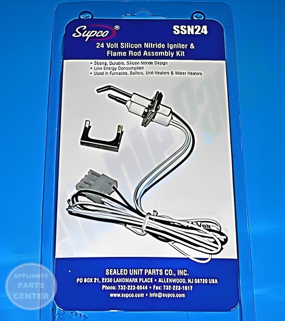 SUPCO SILICON NITRIDE IGNITER KIT SSN24 - Side view with high-quality specs