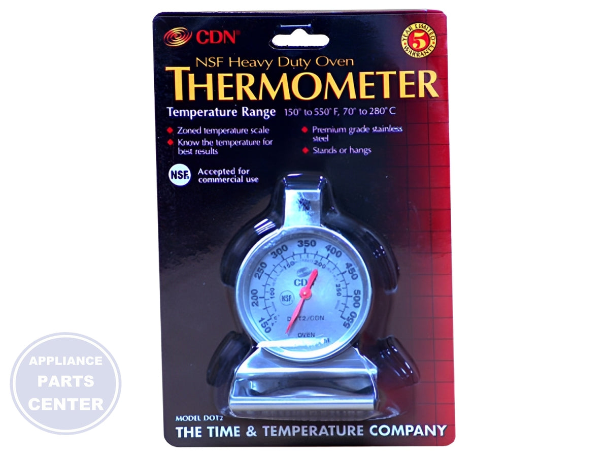 OVEN THERMOMETER ST04 - Side view with accurate temperature specs