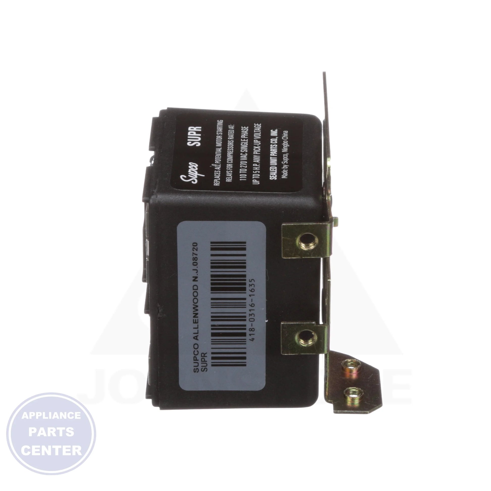 Universal Potential Relay SUPR - Detailed view of wire-to-wire replacement capability