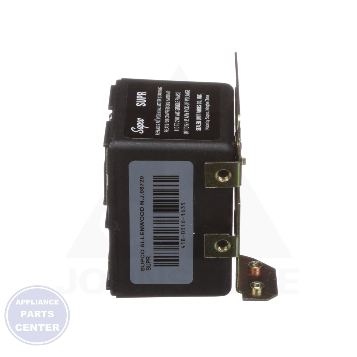 Universal Potential Relay SUPR - Detailed view of wire-to-wire replacement capability