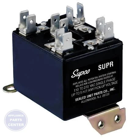[Brand] Universal Potential Relay SUPR - Main view showing versatile compatibility for various compressors