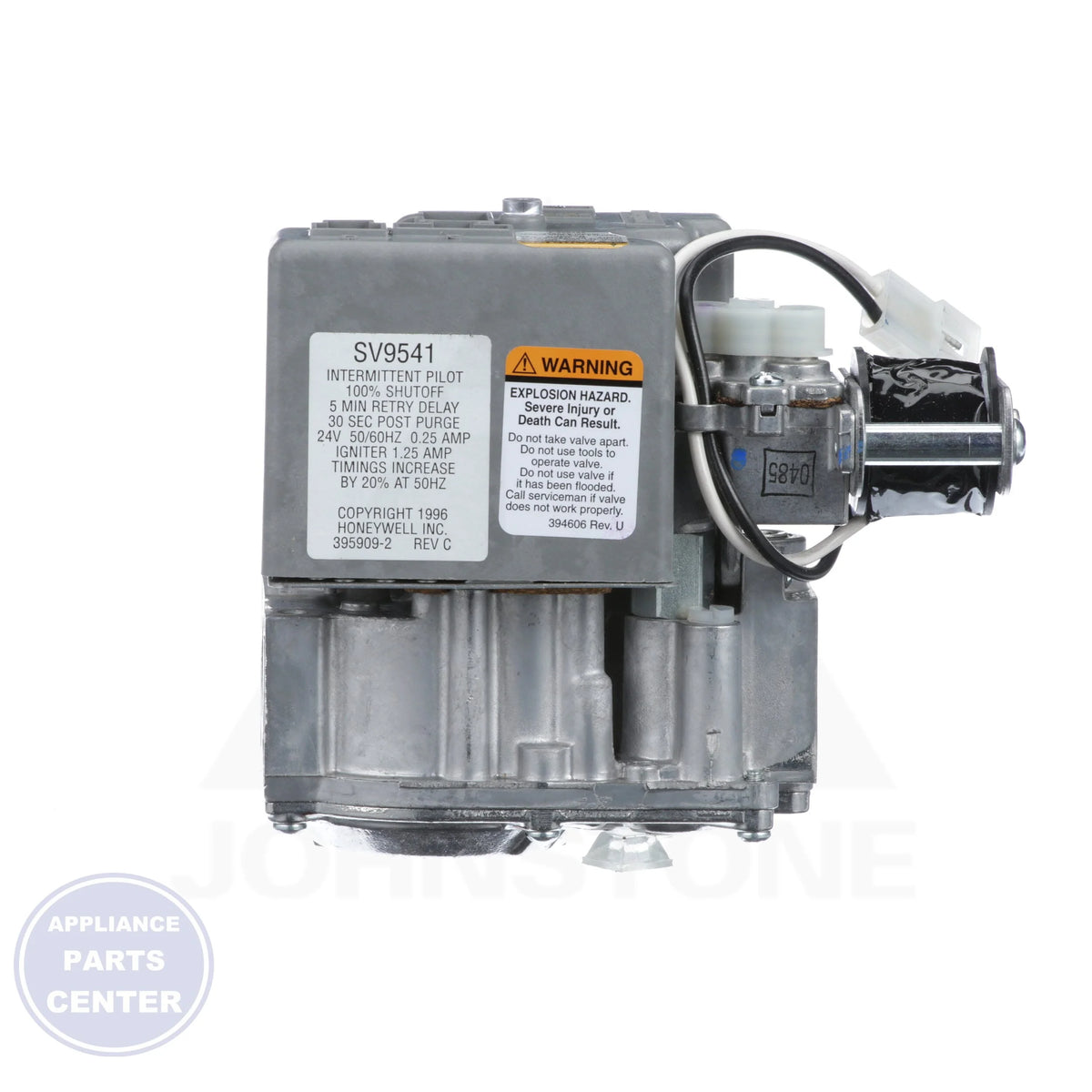 SmartValve® Gas Control SV9541Q2561 - Detailed view of 5 seconds ignitor warm-up time