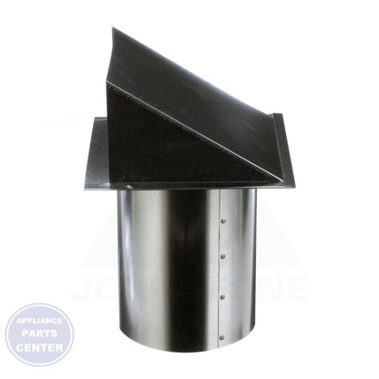 Galvanized Hooded Wall Vent SWV8 - Detailed view of 28 gauge steel construction