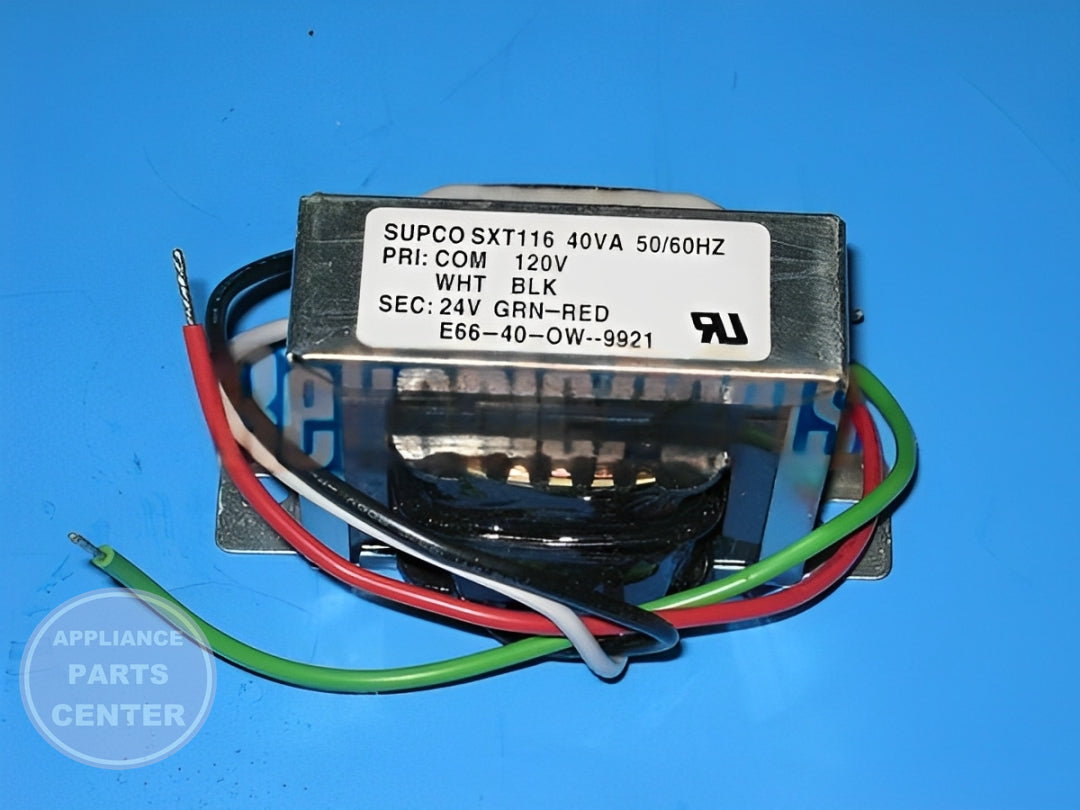 [Brand] SUPCO FOOT MOUNT TRANSFORMER 120V-24V 40VA - Installation in [specific model] showing key mounting points