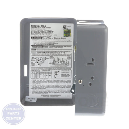 24 Hour Electromechanical Timer T104 - Detailed view of DPST switch action and ON/OFF trippers