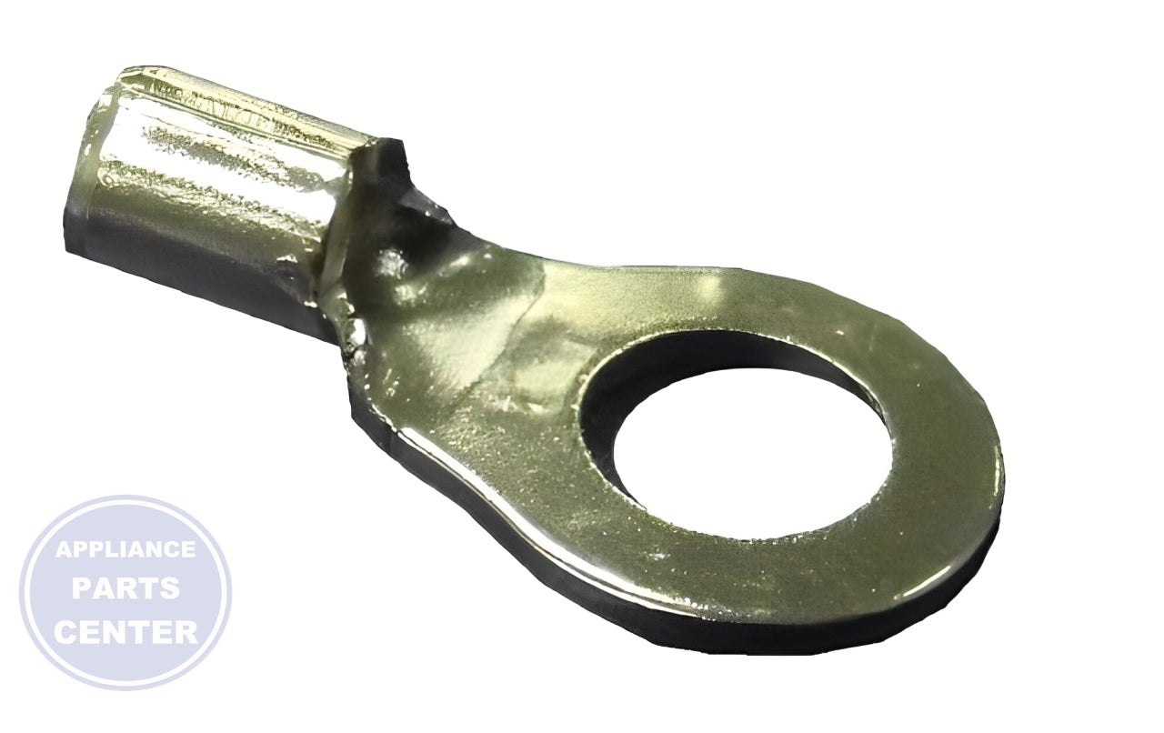 SUPCO TERMINAL, HIGH HEAT RING #10 STUD 16-14 - 100 PACK - Side view with specific dimensions