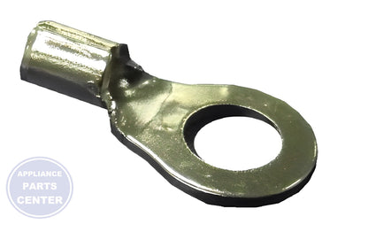 SUPCO TERMINAL, HIGH HEAT RING #10 STUD 16-14 - 100 PACK - Side view with specific dimensions