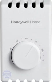 Line Voltage Thermostat T410A1013 - Main view showing Premier White finish for compatibility with L37-725 models