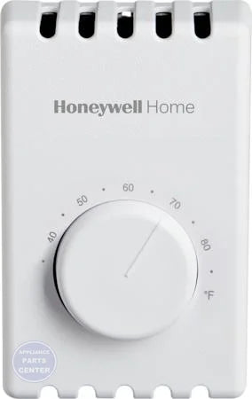 Line Voltage Thermostat T410A1013 - Main view showing Premier White finish for compatibility with L37-725 models