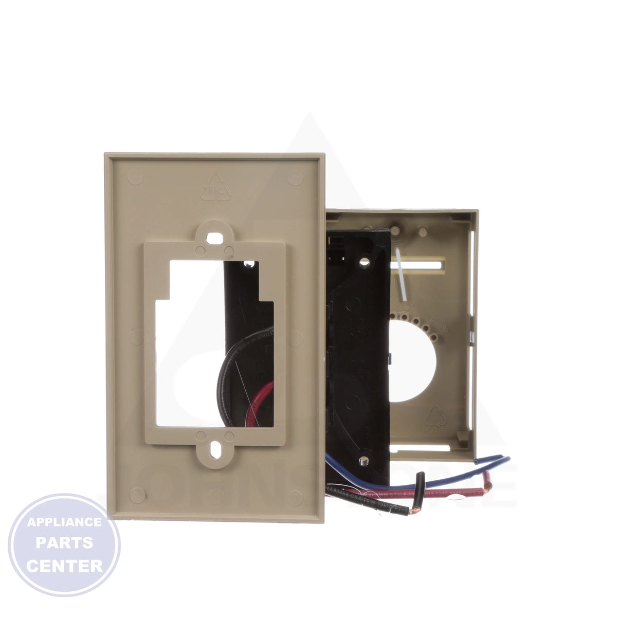 Medium-Duty Line Voltage Thermostat T651A3018 - Side view with dimensions 2-15/16" W x 4-1/2" H x 1-1/2" D
