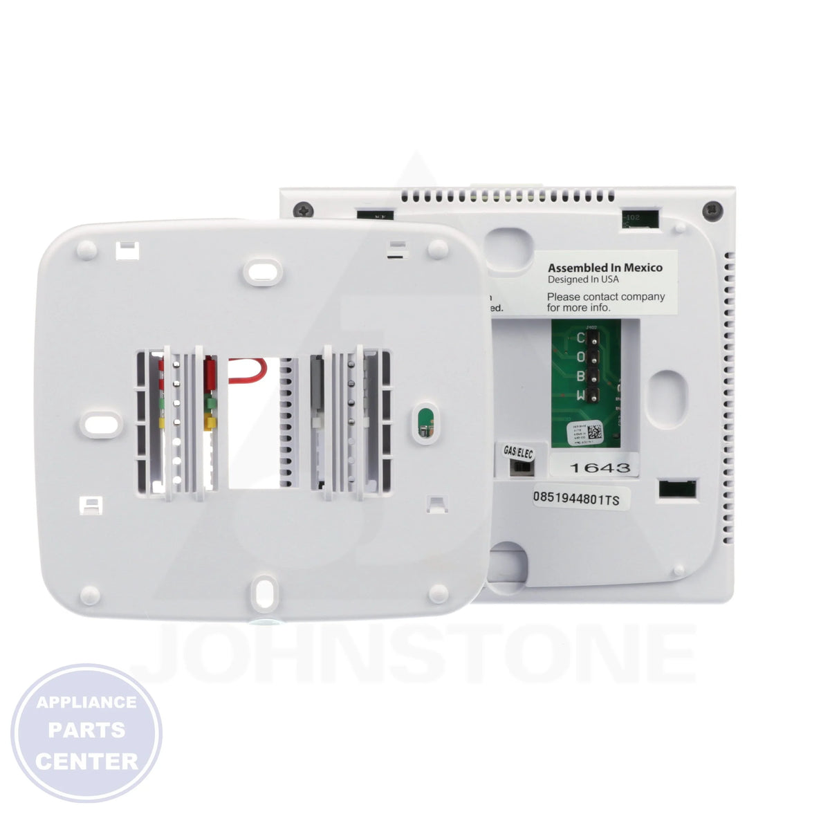 Non-Programmable Thermostat T701 - Side view with 4.7"W x 4.4"H x 1.1"D dimensions