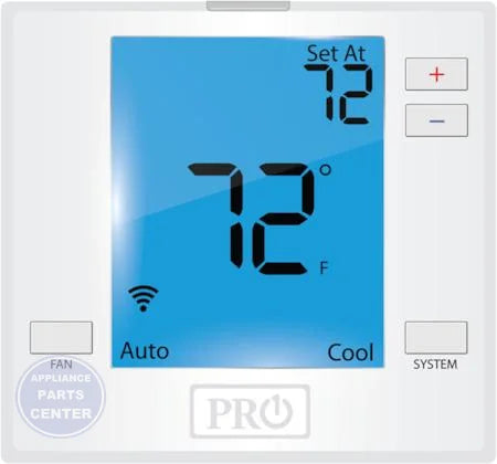[Brand] Conventional Wi-Fi Thermostat T701i - Main view showing 7 sq. in. display for L51-913 models