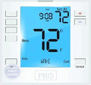 Programmable Thermostat T755 - Main view showing 7 sq. inch display for L51-912