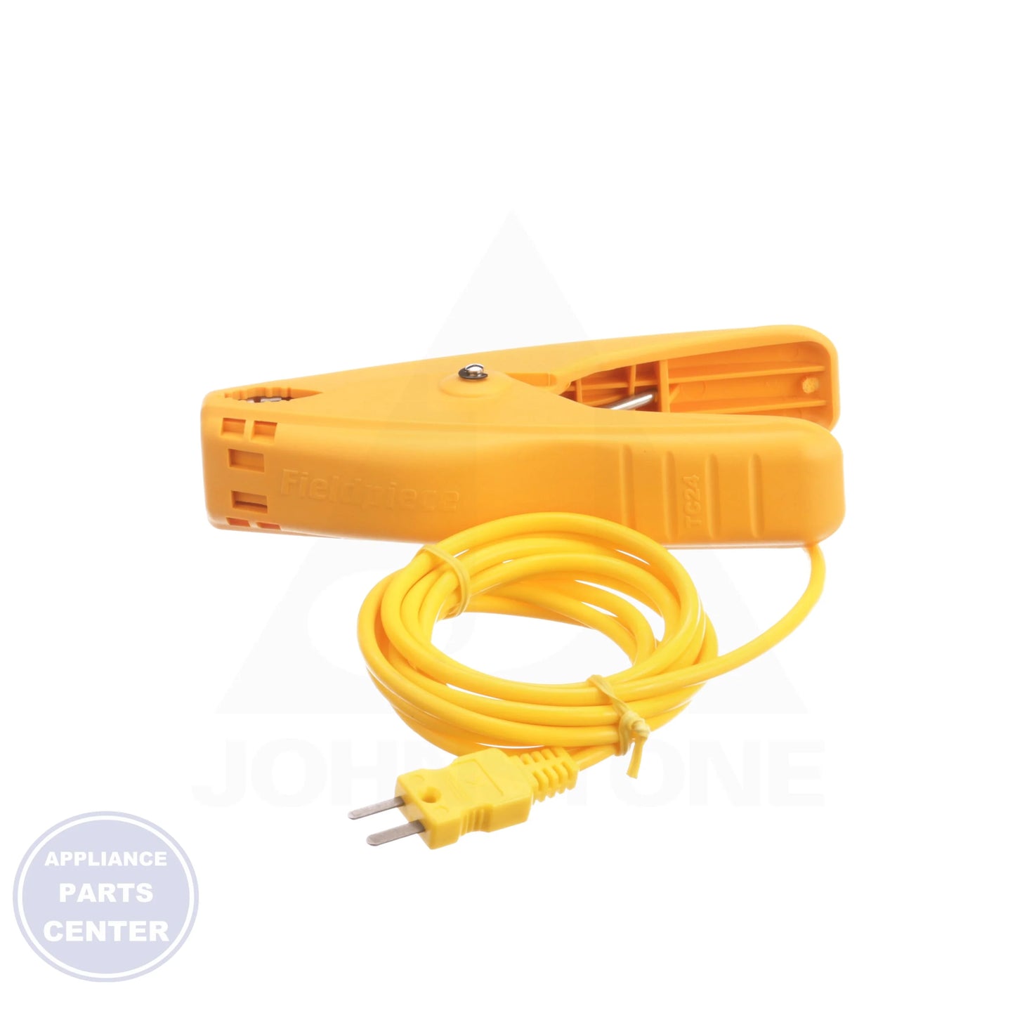[Brand] Pipe Clamp Thermocouple TC24 - Detailed view of Type K thermocouple and -50° to 257°F temperature range
