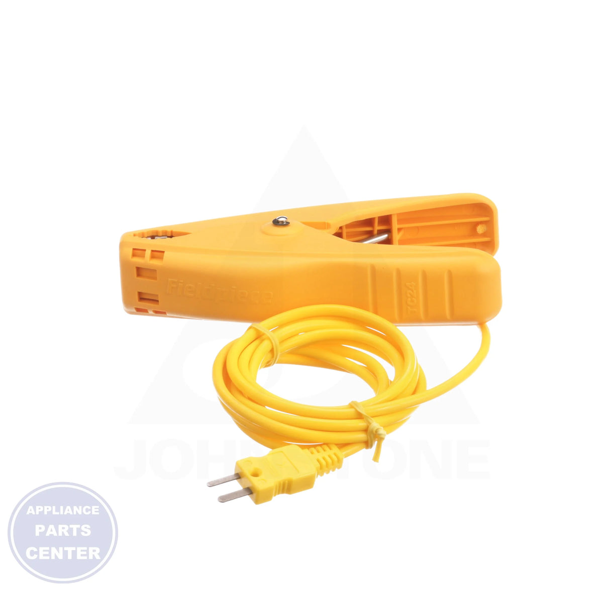 [Brand] Pipe Clamp Thermocouple TC24 - Detailed view of Type K thermocouple and -50° to 257°F temperature range