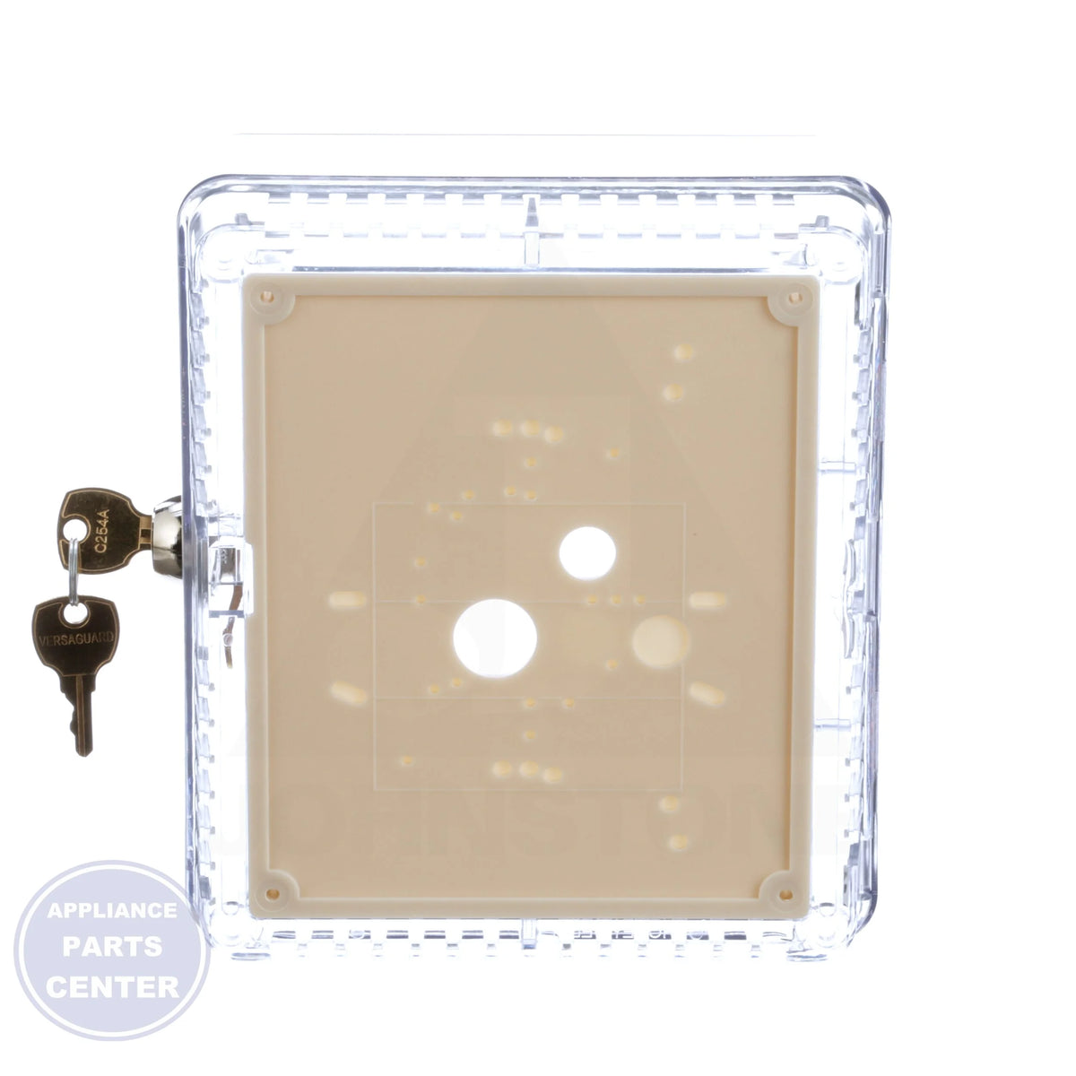 Thermostat Guard TG511A1000 - Side view with 5-1/16" height, 6-1/16" width, 2-5/8" depth