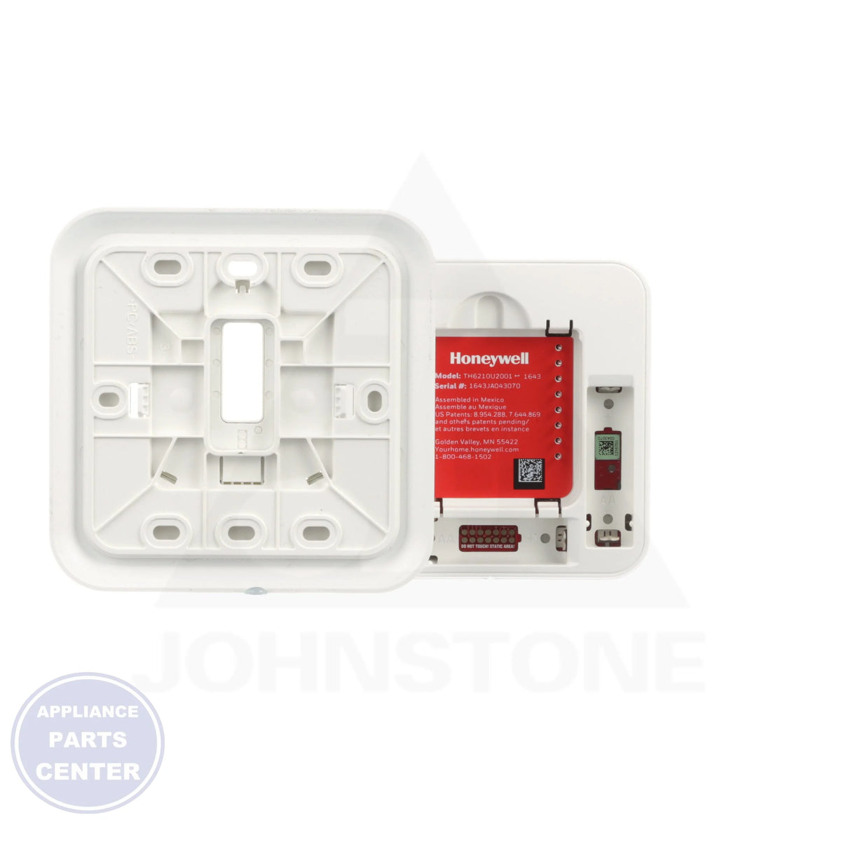 T6 Pro Programmable Thermostat TH6210U2001 - Side view with 7-day programmable feature
