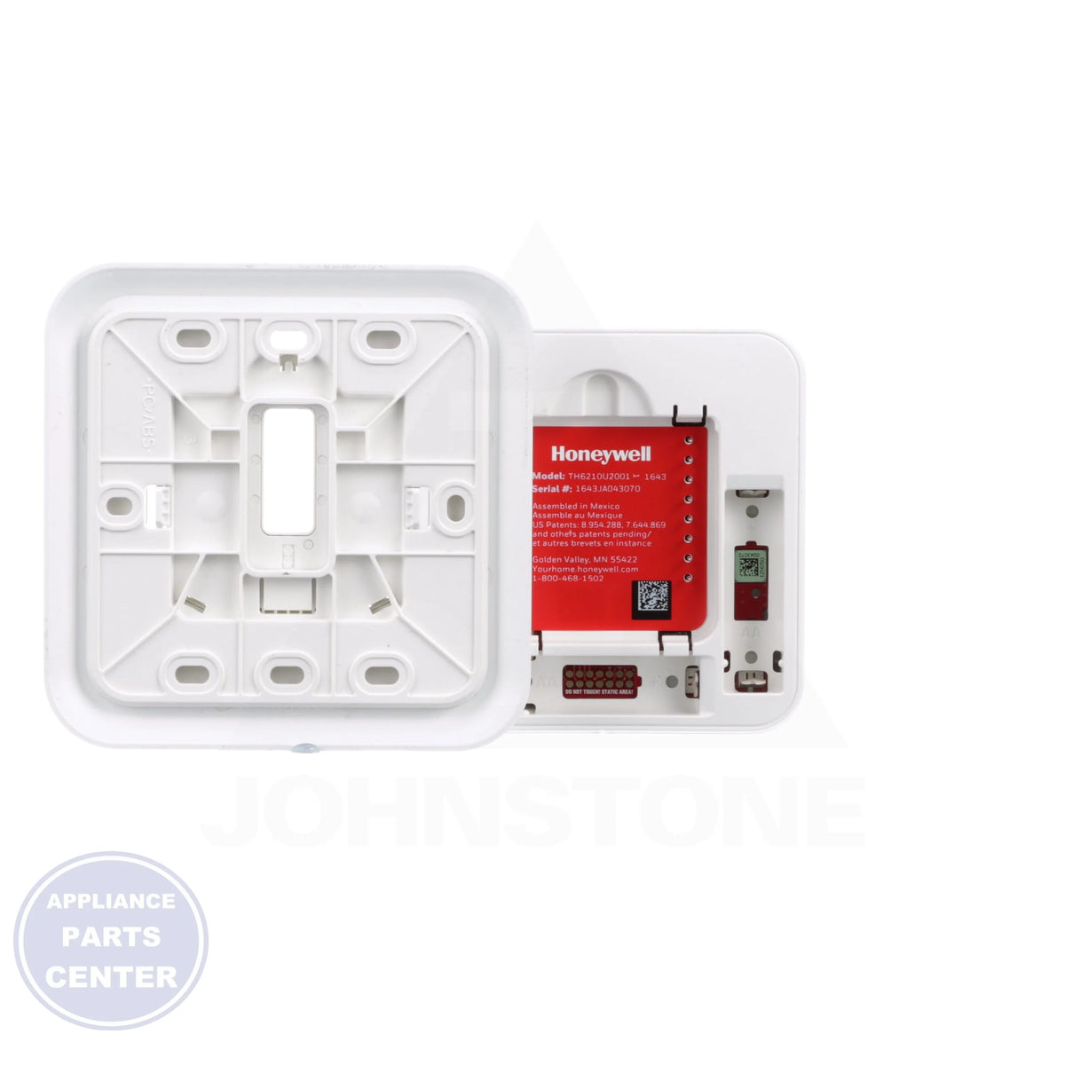T6 Pro Programmable Thermostat TH6220U2000 - Side view with flexible installation options