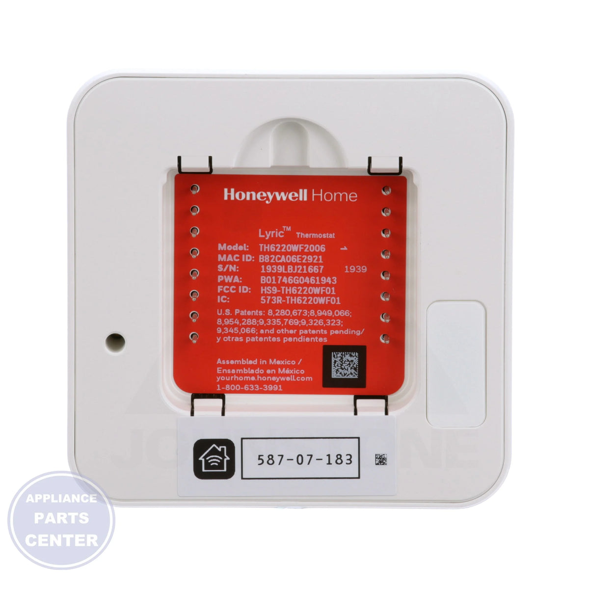 T6 Pro Smart Thermostat TH6220WF2006 - Side view with Wi-Fi capability