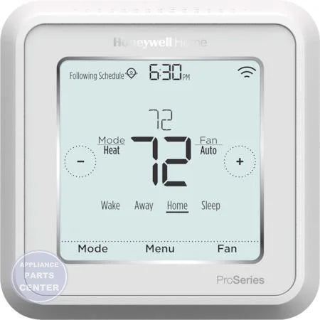 T6 Pro Smart Thermostat TH6320WF2003 - Main view showing large backlit display for gas, oil, electric systems