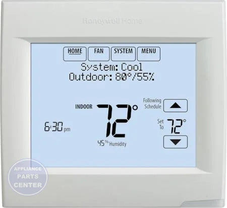 Honeywell Wifi Thermostat TH8110R1008 - Main view showing energy-saving features for Honeywell models