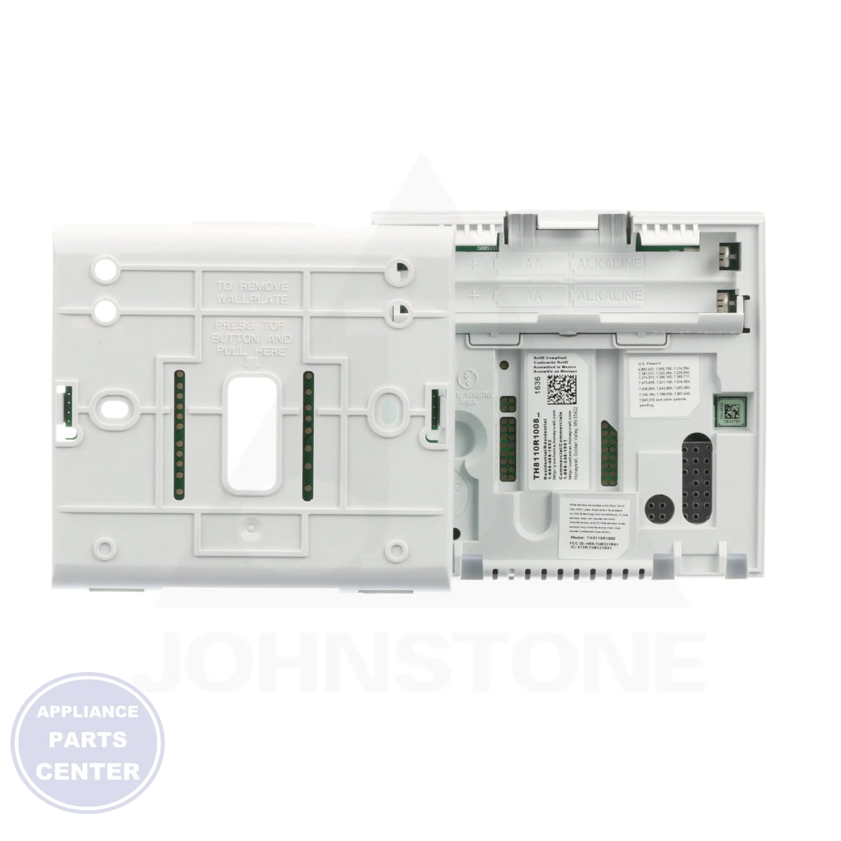 Wifi Thermostat TH8110R1008 - Side view with 5 x 3.5 x 1 inches dimensions