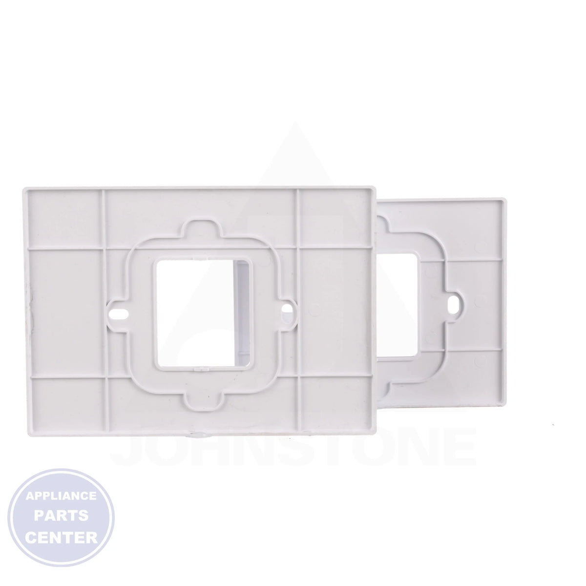 White Cover Plate THP2400A1027W - Side view with two wall plates