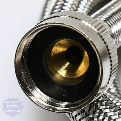 5' SS HOSE W/90 ELBOW - Detailed view of high-pressure capacity