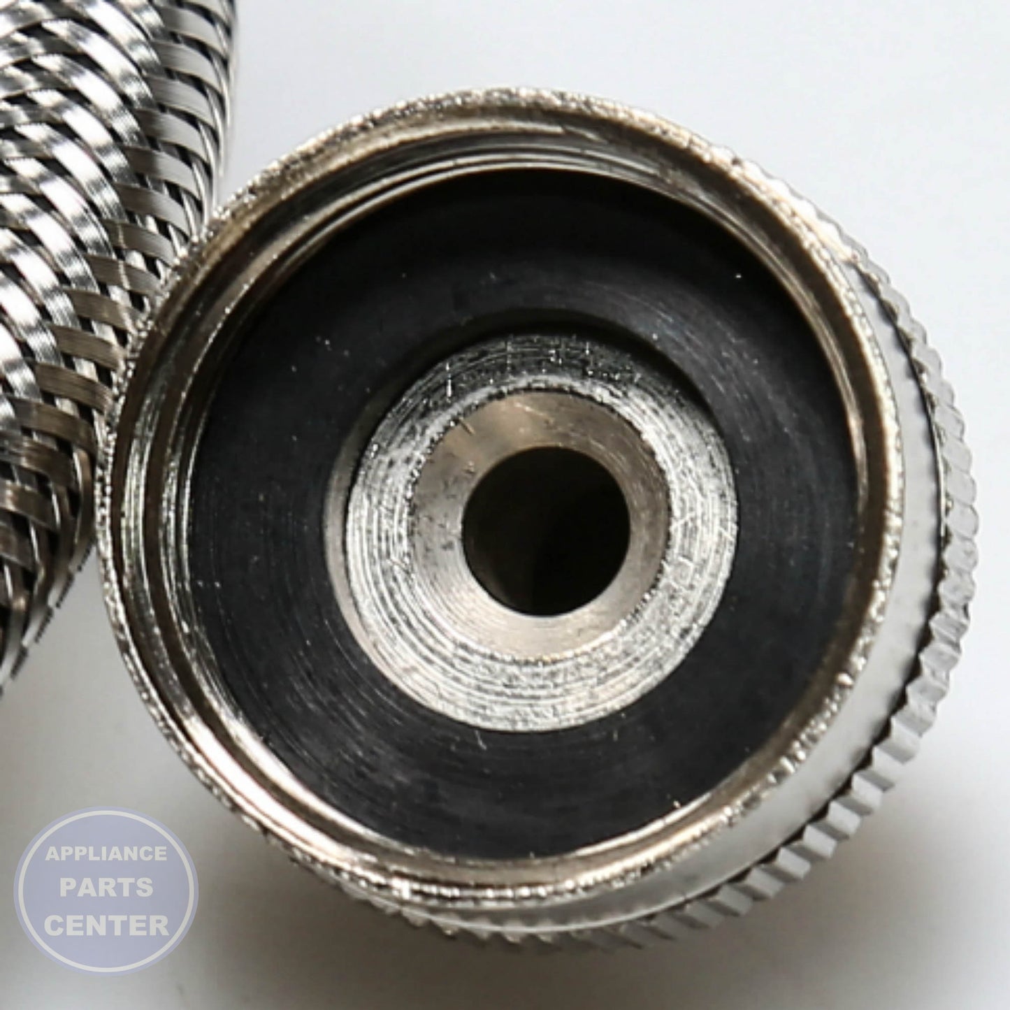 PRO 5' SS HOSE W/90 ELBOW - Installation in PRO model showing mounting points