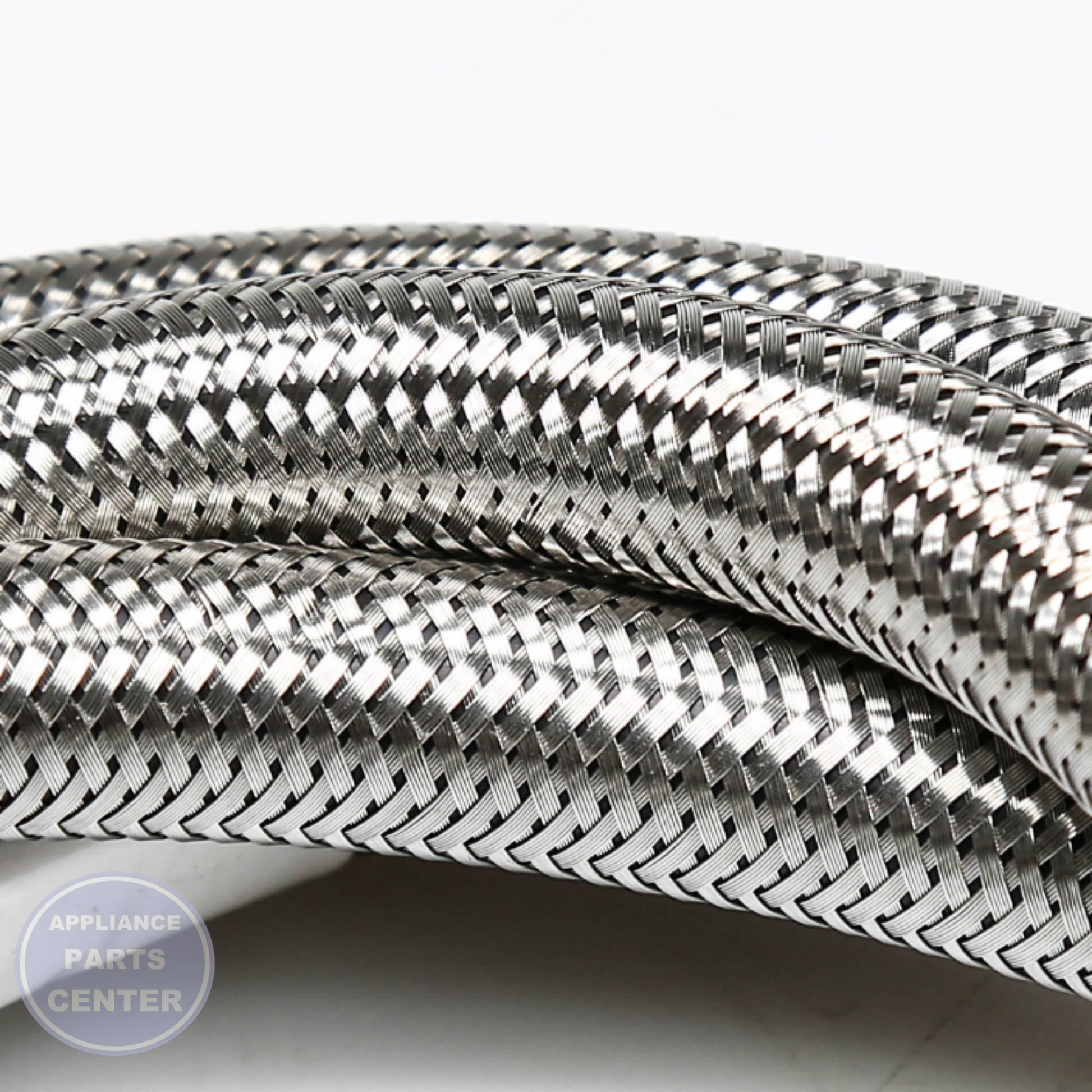 PRO 5' SS HOSE W/90 ELBOW - Installation in PRO model showing mounting points