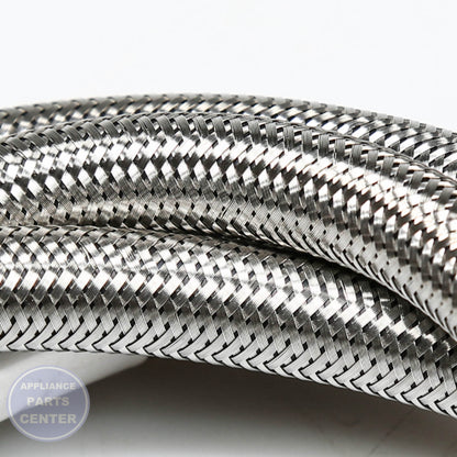 PRO 5' SS HOSE W/90 ELBOW - Installation in PRO model showing mounting points