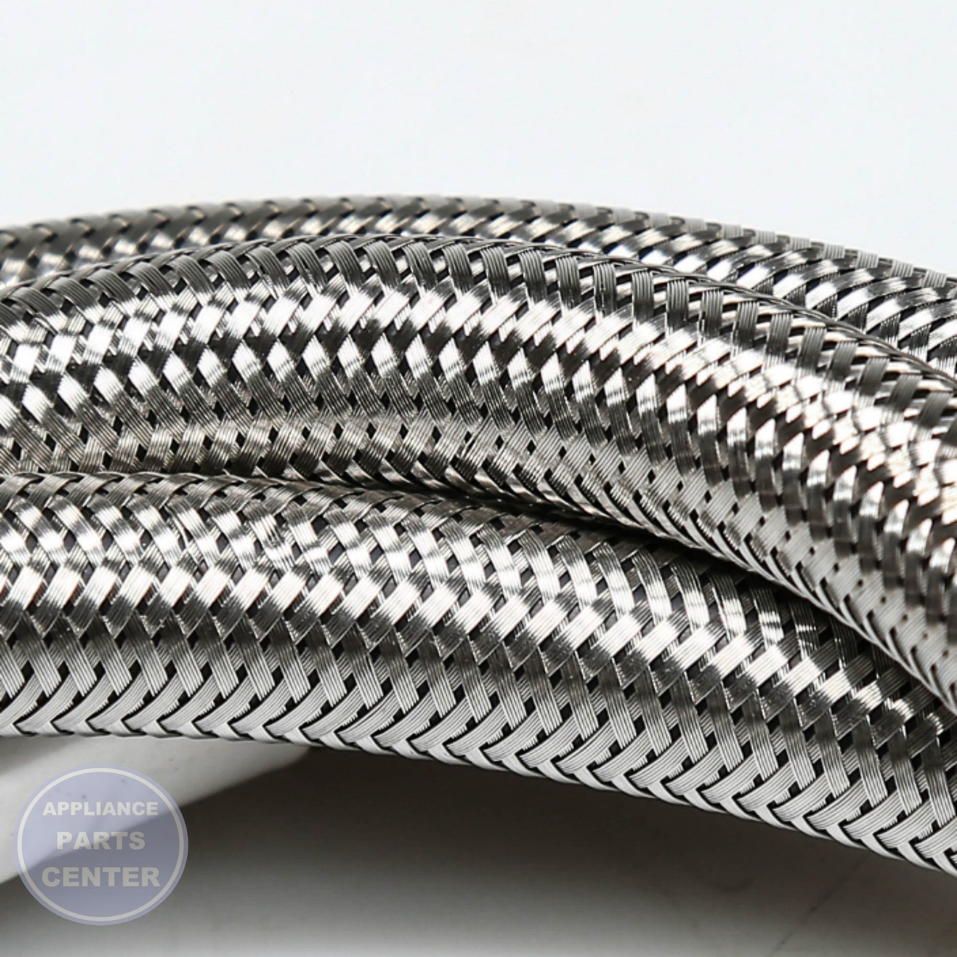PRO 5' SS HOSE W/90 ELBOW - Installation in PRO model showing mounting points