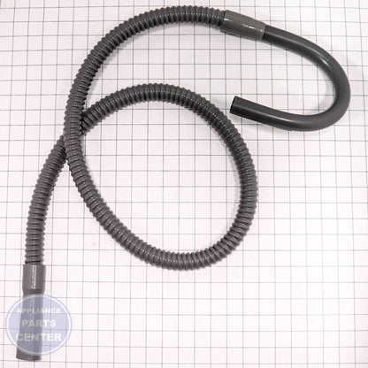 DRAIN HOSE 6' CORRUGA TJ76WDH - Side view with 6-foot length