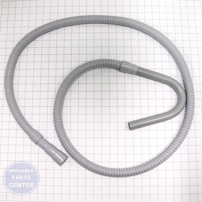 8' DRAIN HOSE TJ78WDH - Side view with exact 8-foot length