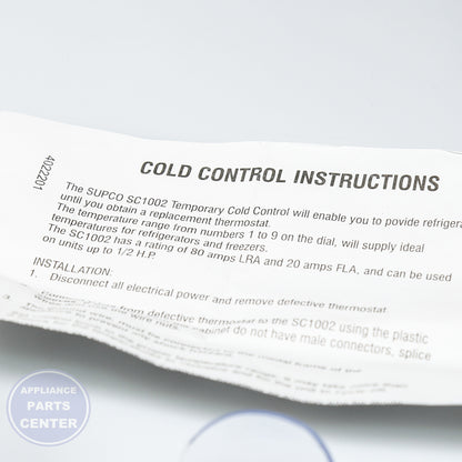 PRO UNIVERSAL COLD CONTRO TJ90SC1002 - Installation in PRO model showing key mounting points