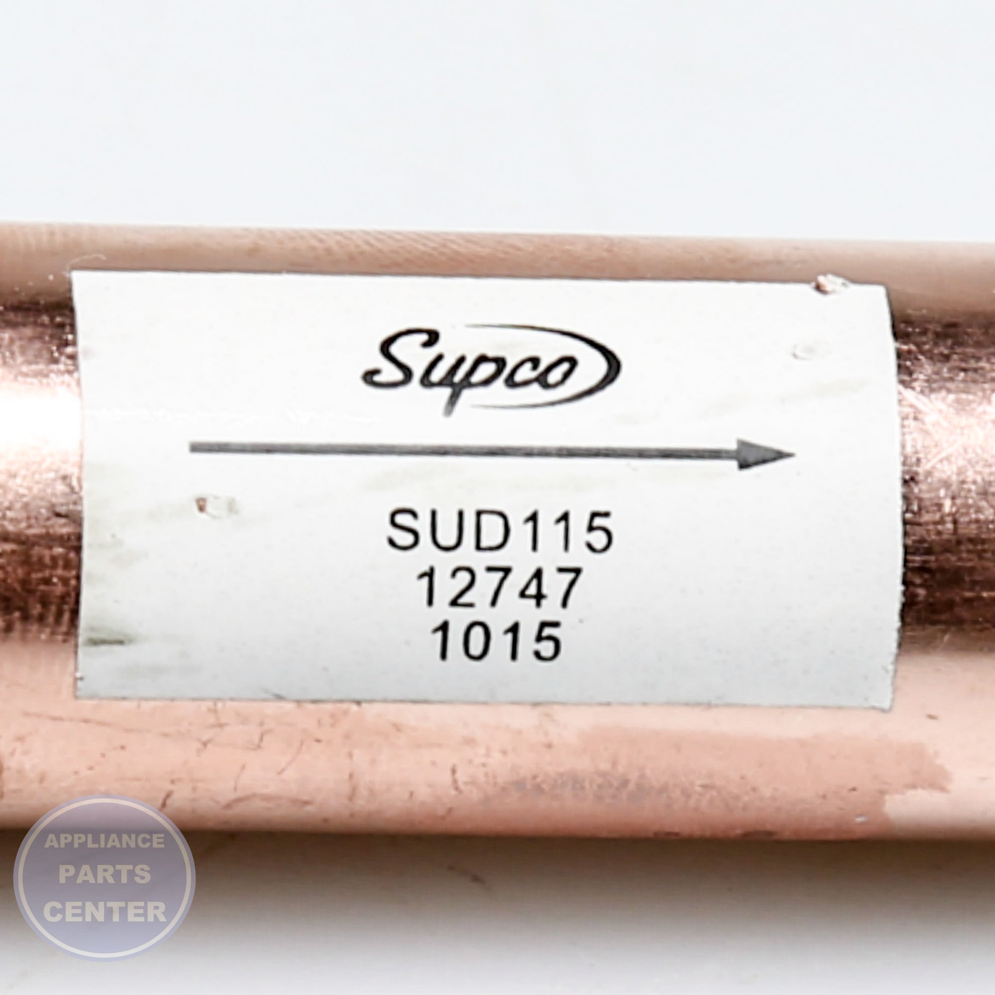 COPPER DRIER TJ90SUD115 - Side view with efficient moisture removal specs