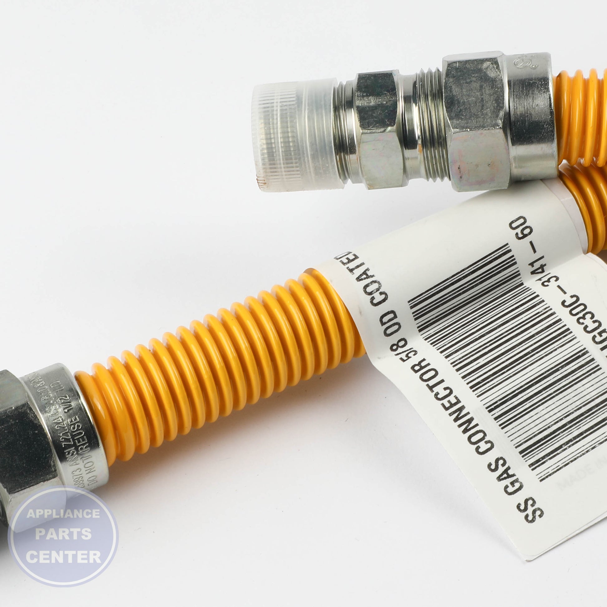 PRO SS GAS CONNECTOR 5/8 OD COATED TJGC30C-3141-60 - Main view showing durable coating for PRO gas appliances