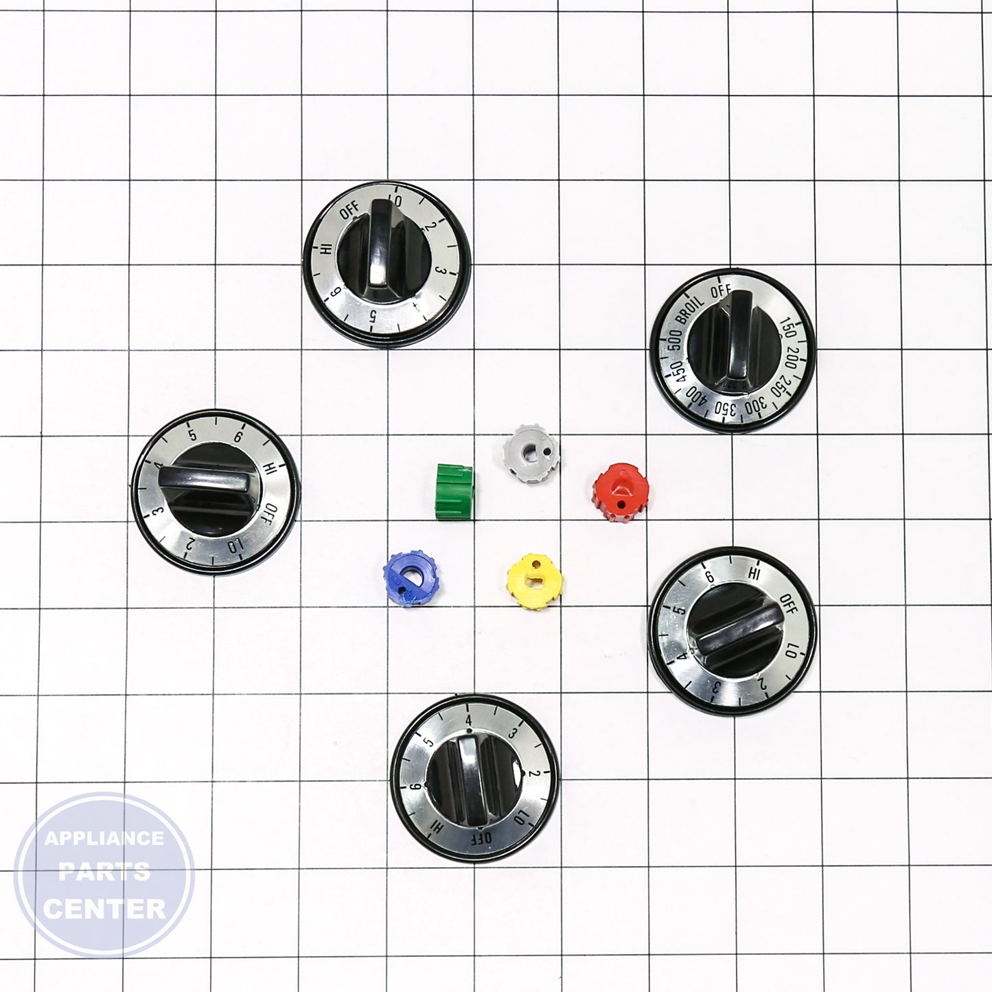 KNOB KIT UNIVERSAL ELEC - Side view with versatile compatibility