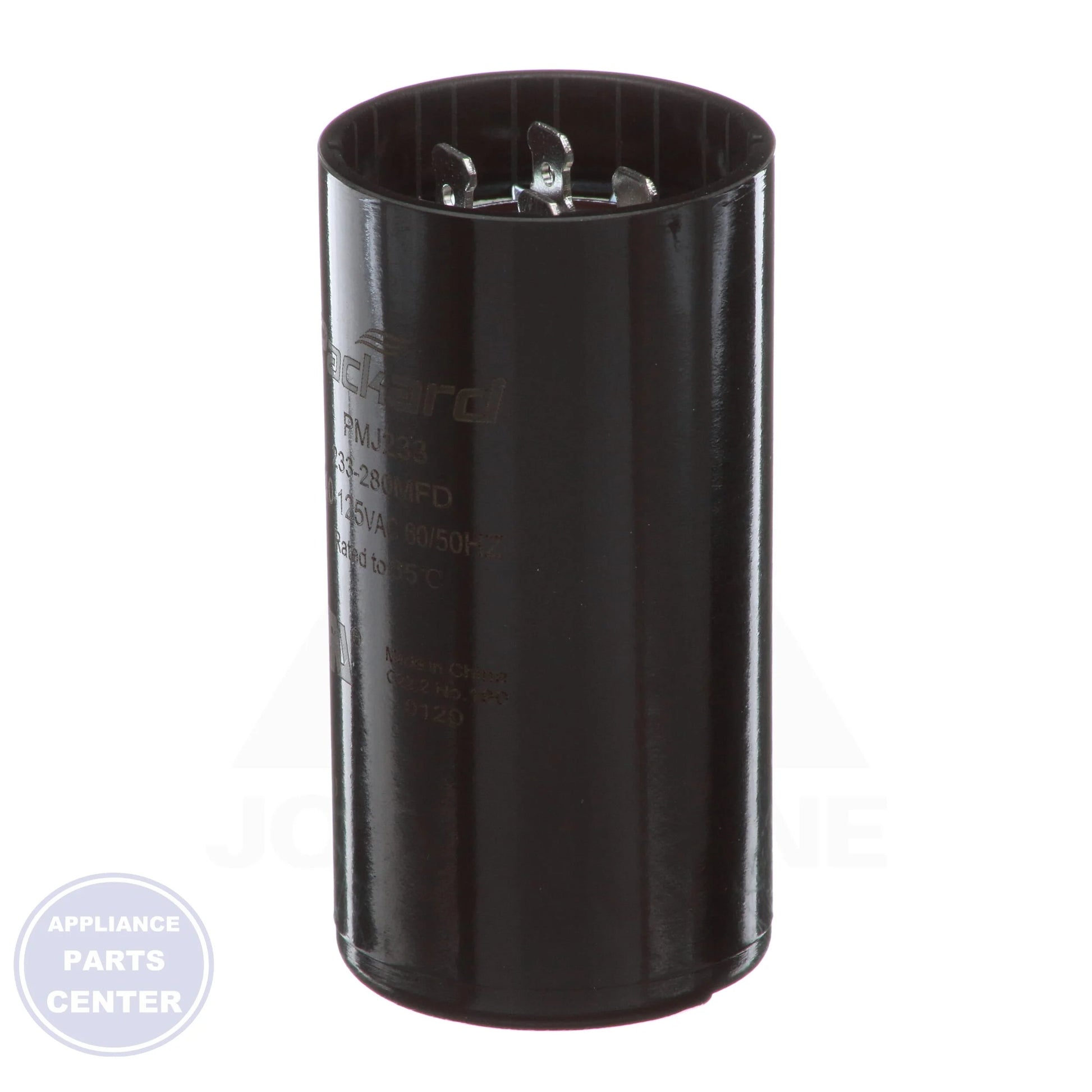 TMJ233 Motor Start Capacitors N/A - Detailed view of 233-280 Mfd capacity