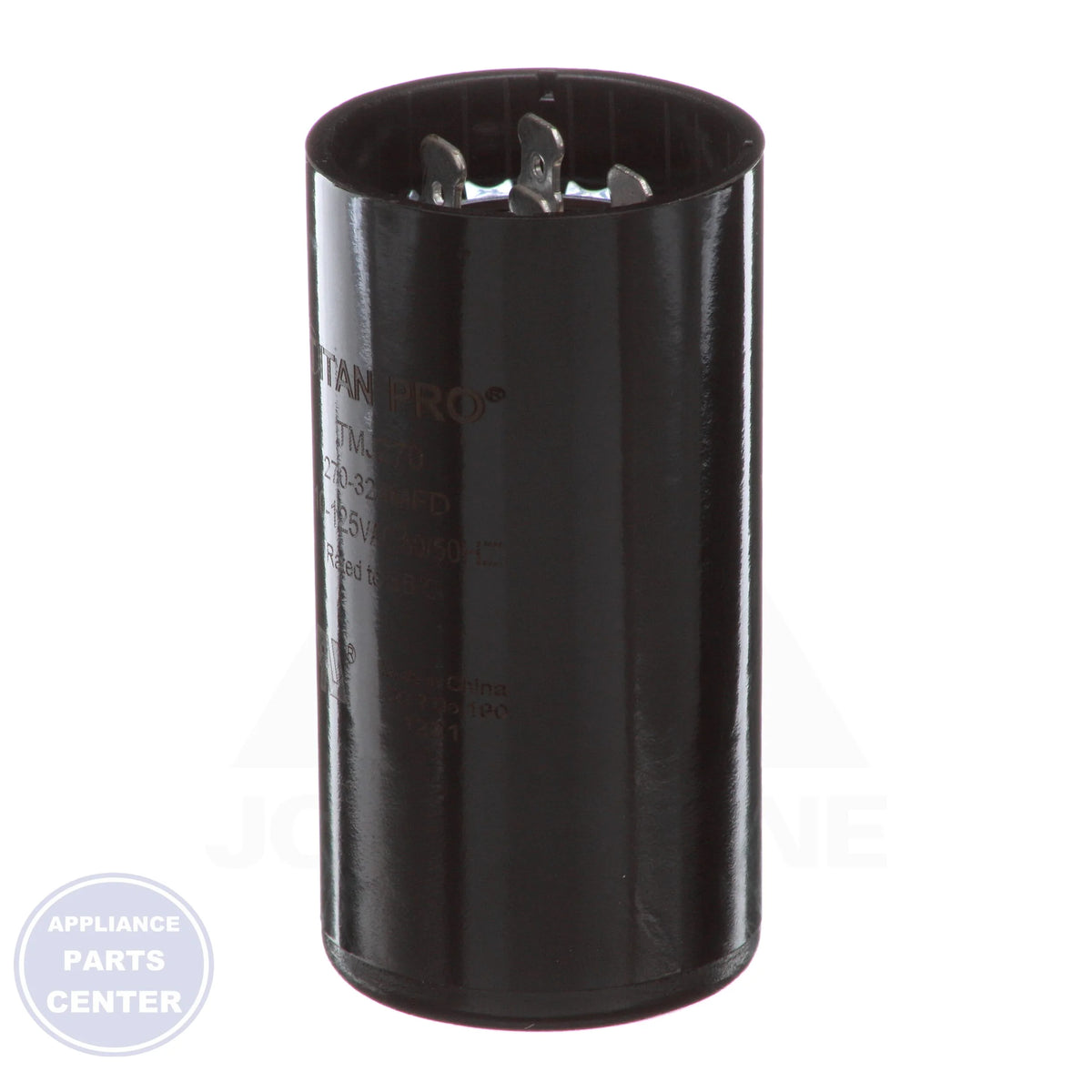 Motor Start Capacitors N/A TMJ270 - Detailed view of 270-324 Mfd capacity
