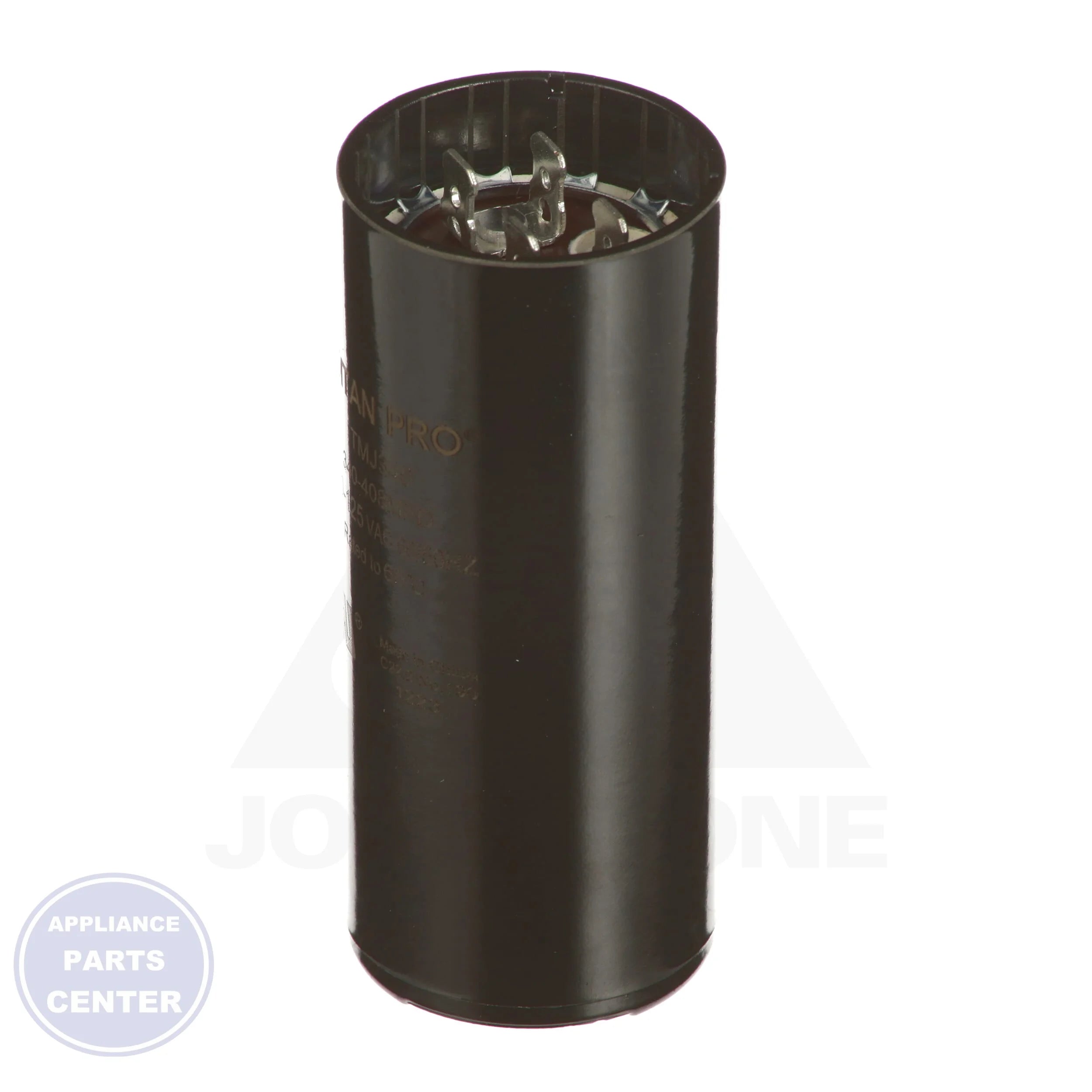 Motor Start Capacitors N/A TMJ340 - Detailed view of AC electrolytic starting capacitors